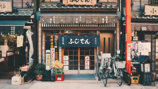 Kyoto traditional streets and temples
